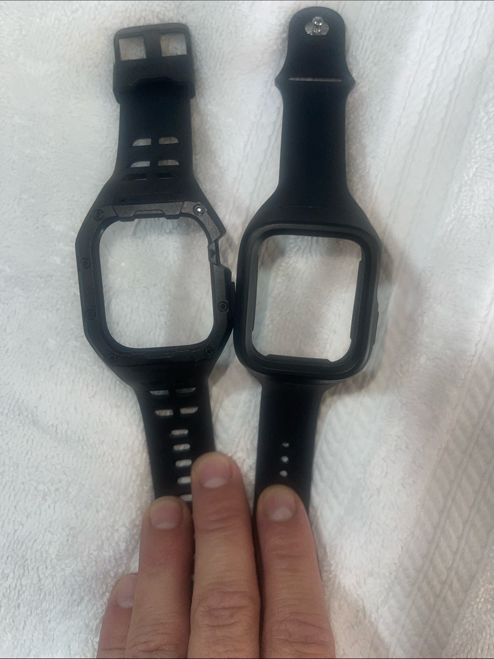 Silicone Watch Bands with Protective Bezels